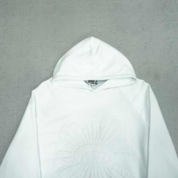 House of Errors White Tailor Thread House Of Errors Eye Embroidered Hoodie - Picture 2 of 11